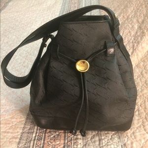 Movado 24 Karat Club canvas / leather Handbag.